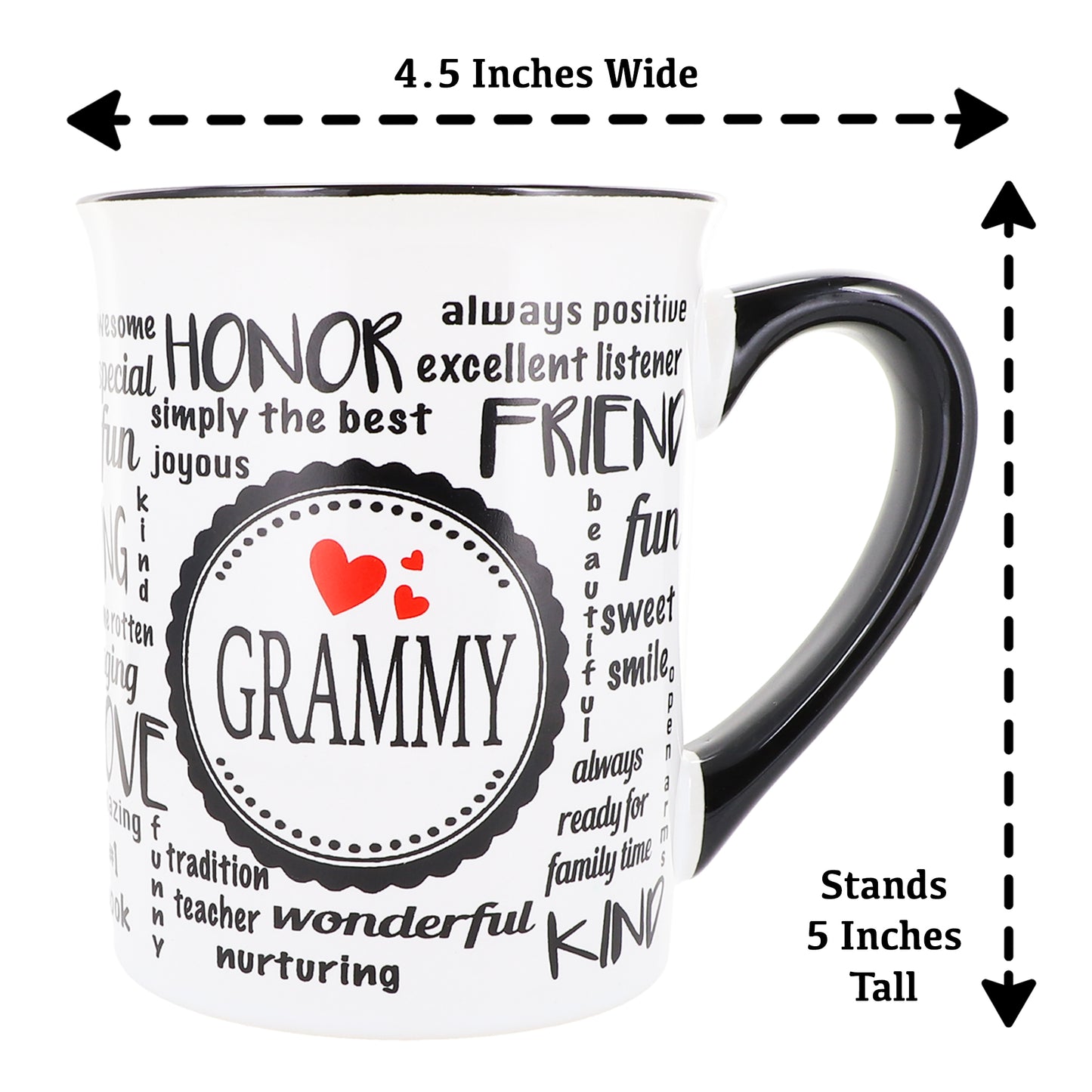 Cottage Creek Grammy Mug, Grammy Coffee Mug, Ceramic, 16oz., 6" Multicolored