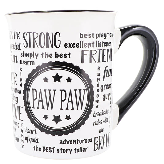 Cottage Creek Pawpaw Mug, Pawpaw Coffee Mug, Ceramic, 16oz., 6" Multicolored