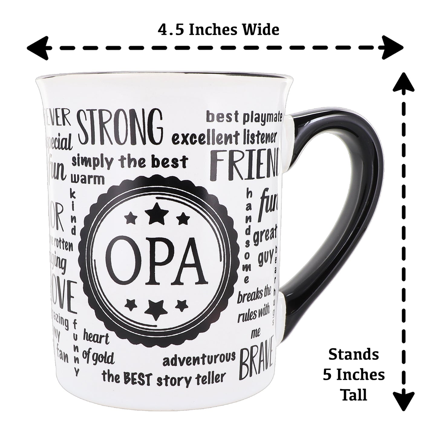Cottage Creek Opa Mug, Opa Coffee Mug for Opa, 16oz., 6" Multicolored