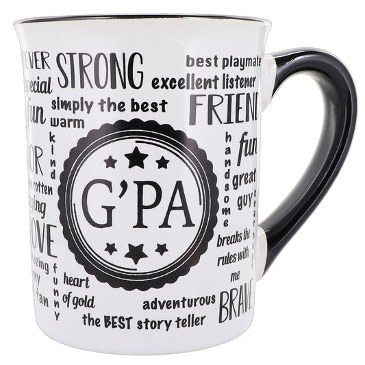 Cottage Creek Gpa Mug, 16oz. Ceramic Multicolored G'pa Mug for G-pa