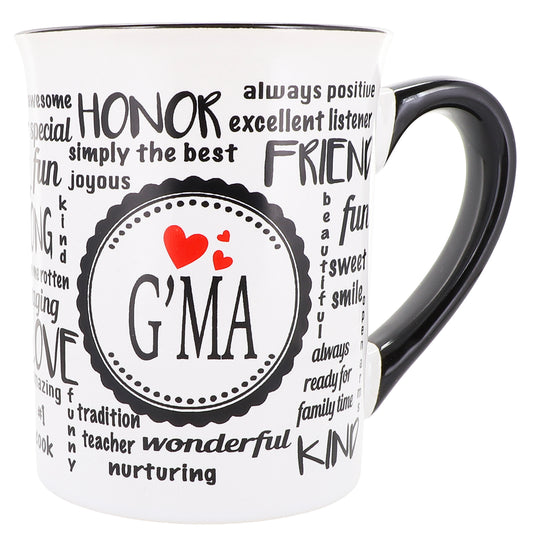Cottage Creek G'ma Mug, Gma Coffee Mug, Ceramic, 16oz., 6" Multicolored