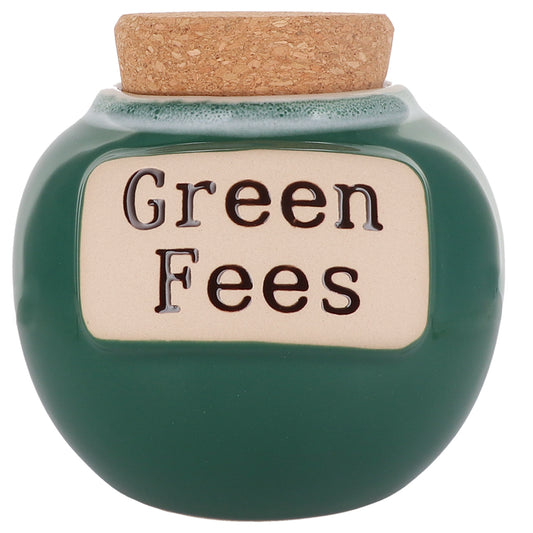 Cottage Creek Green Fees Piggy Bank, Ceramic, 6", Multicolored Golfing Money Bank