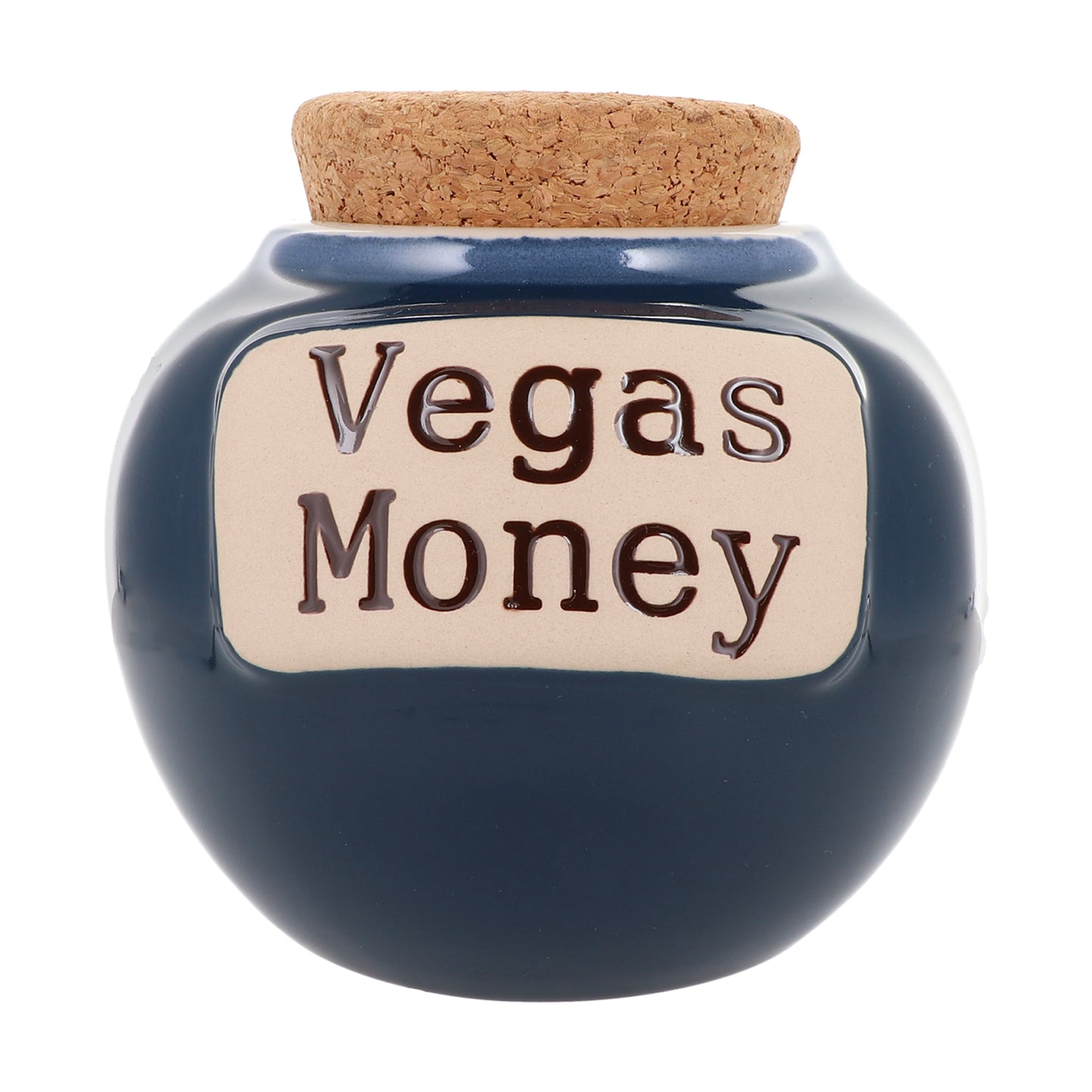 Cottage Creek Vegas Money Piggy Bank, Ceramic, 6", Multicolored Las Vegas Candy Jar