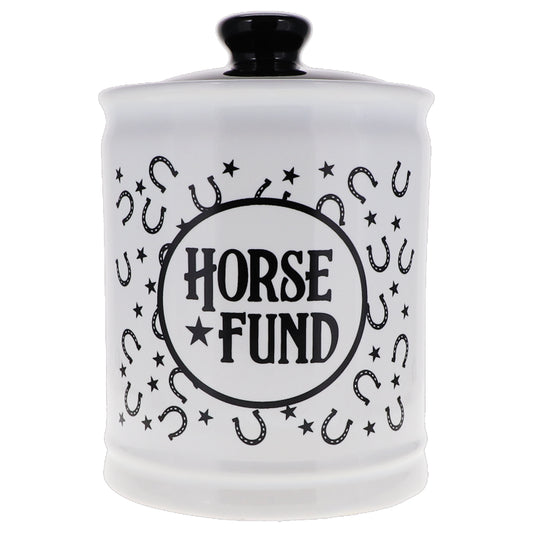 Cottage Creek Horse Fund Piggy Bank, Ceramic, 6", Multicolored Horse Gift