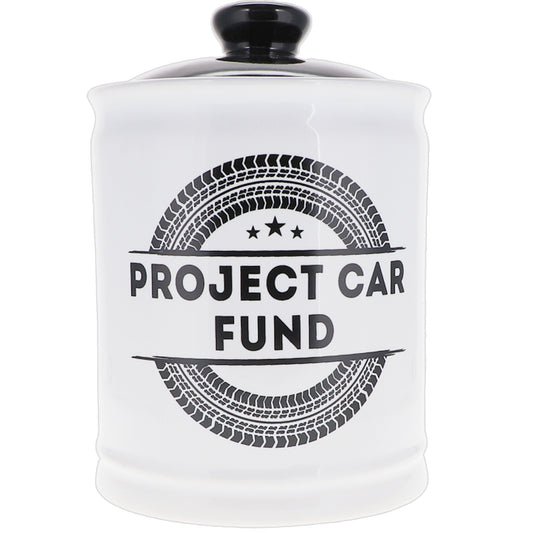 Cottage Creek Project Car Fund Piggy Bank, Multicolored, Ceramic, 6" Car Money Jar