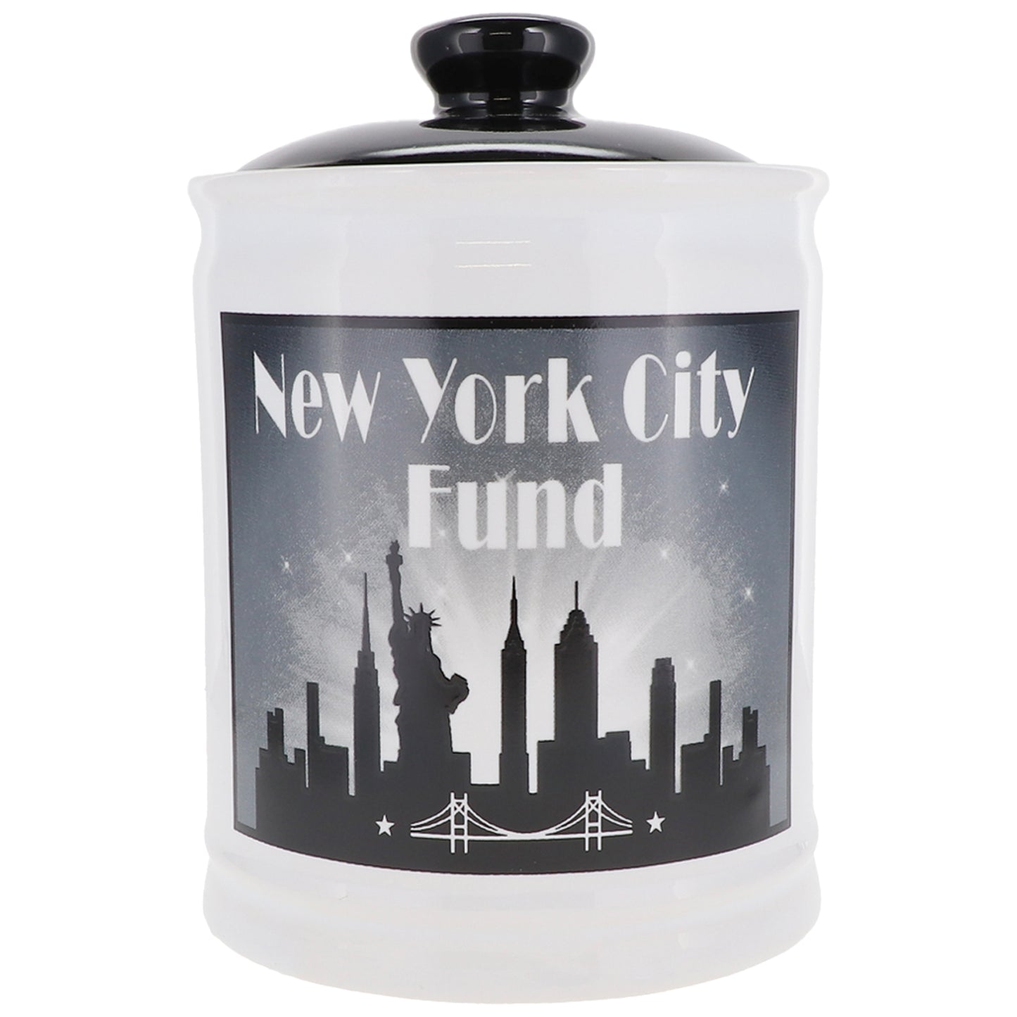 Cottage Creek New York City Fund Piggy Bank, Ceramic, 6", Multicolored Vacation Bank