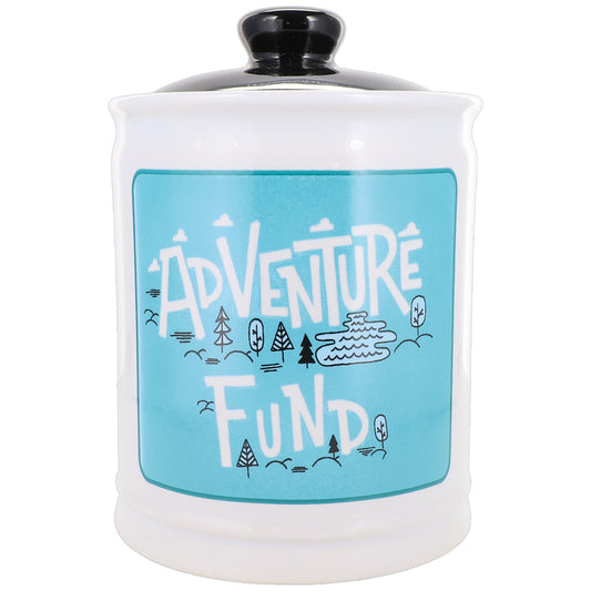 Cottage Creek Adventure Fund Piggy Bank, Ceramic, 6", Multicolored Vacation Bank