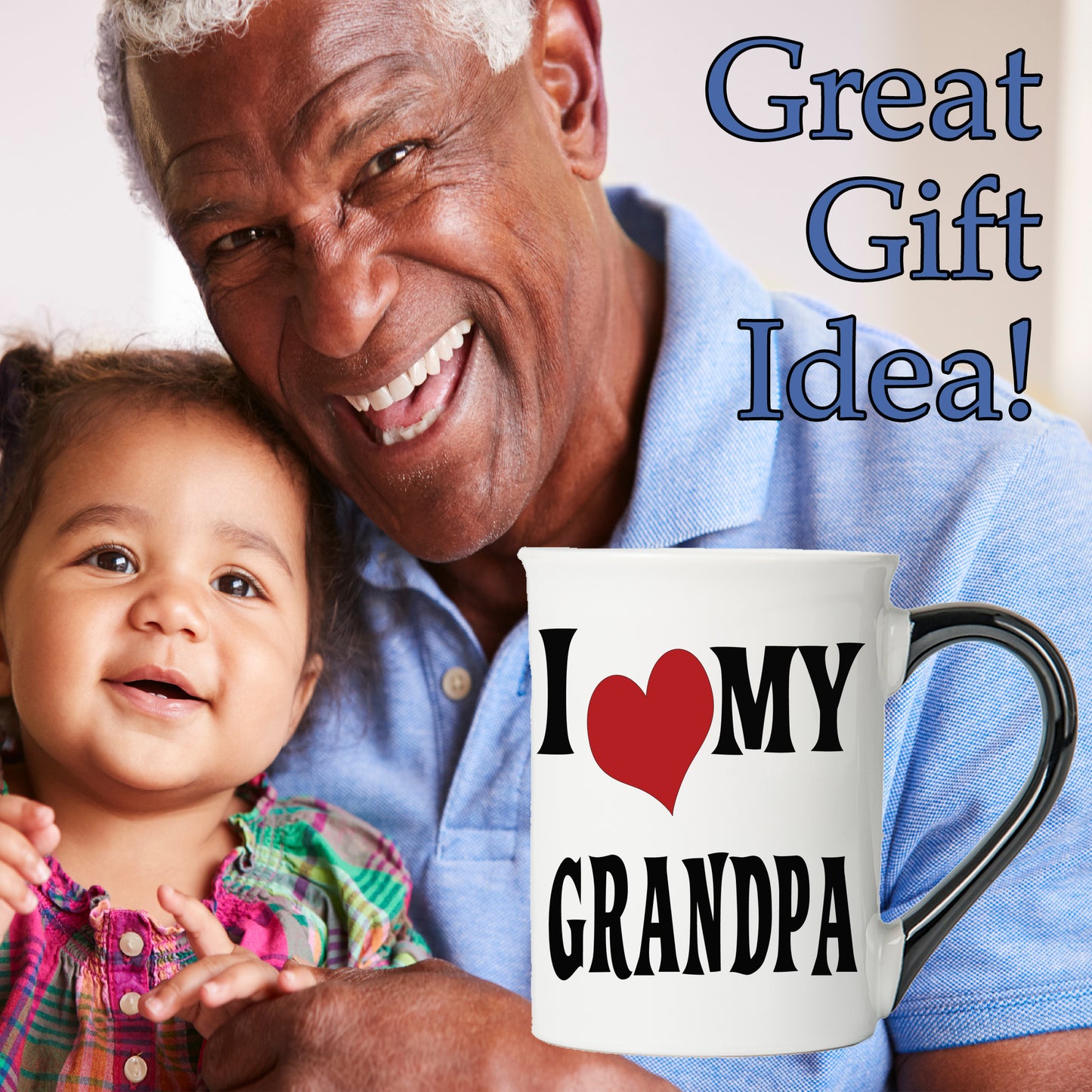 Cottage Creek I Love My Grandpa Mug, Grandpa Coffee Mug for Grandpa, 16oz., 6" Multicolored